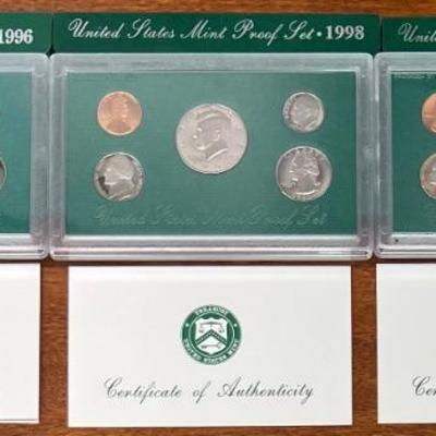 US Mint 1996 And (2) 1998 Proof Sets