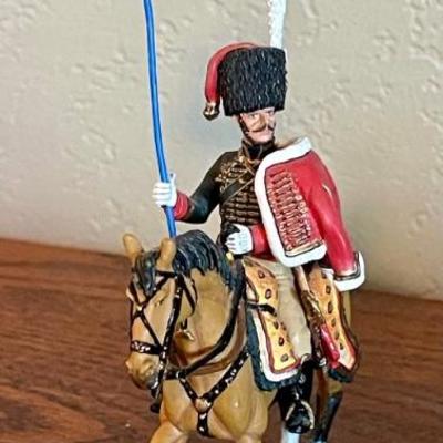 King & Country The Age Of Napoleon 2006 Chasseur A Cheval Flag Standard Napoleon Toy Soldier Metal