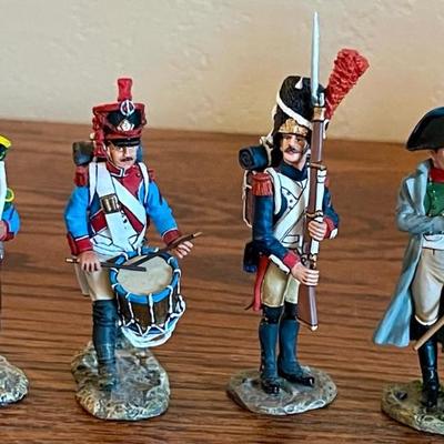 King & Country Age Of Napoleon  2003 -05 -10 Drummer, Bugler & Napoleon Toy Soldier Metal