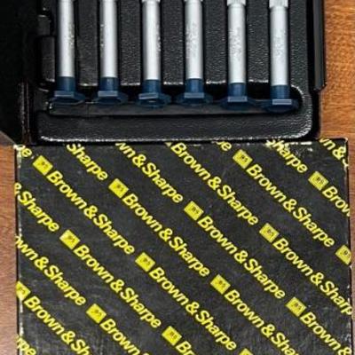 Brown & Sharpe Jewellers Screwdriver Set .25 To 1 Inch With Original Box And Case