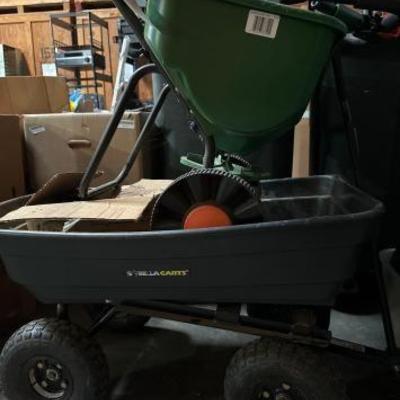 #3152 • WheelBarrow & Scott’s Turf Builder & Weed Control & Yard/Lawn Supplies
