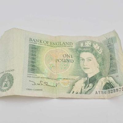 #642 • Bank of England One Pound Banknote
