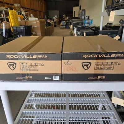 #1080 • 2 Rockville RPA9 3000 Watt Pro Rack Amplifiers

