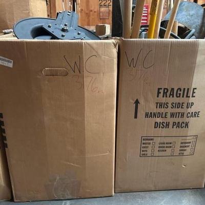 #3176 • 2 Boxes Including Mounting Air Hoes & RYOBI & Power Tools & DeWALT CrowBar Chicken Wire & More
