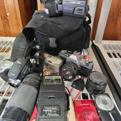 #1596 • 6 Cameras with Lenses and Flash
