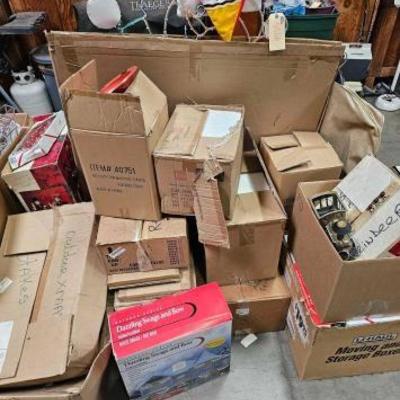 #5566 • 15 Boxes of Christmas Decorations
