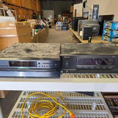#1028 • Onkyo Compact Disc Changer DX-C390 and Sherwood Stereo Receiver RX-4105
