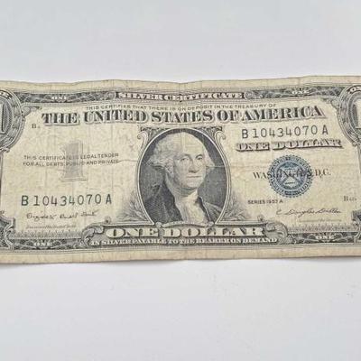 #636 • US Series 1957A $1 Bank Note with Blue Seal
