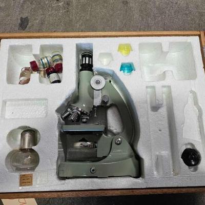 #1592 • Microscope Kit with Wooden Case
