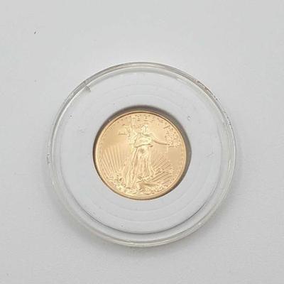 #602 • 2001 1/4oz Fine Gold $10 Liberty Eagle Coin
