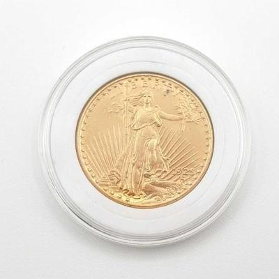#600 • 1925 $20 Gold Liberty Eagle Coin
