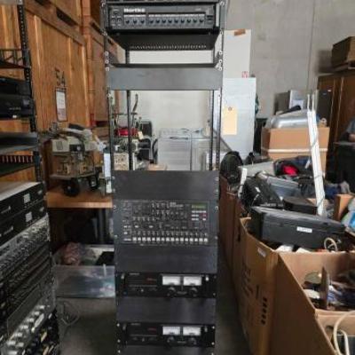 #2120 • Audio/Server Rack with Audio Equipment
