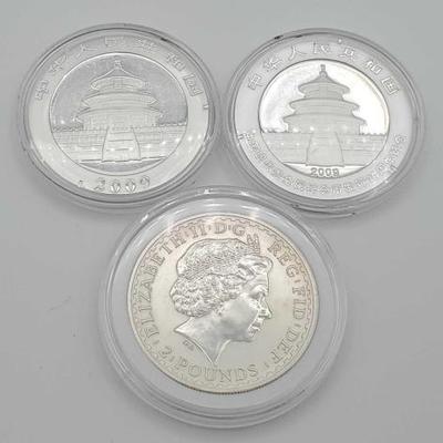 #614 • (3) 1oz Fine Silver Coins
