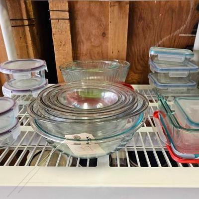 #1530 • Pyrex Bowls and Food Storage with Lids

