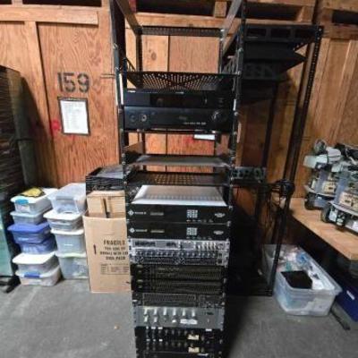 #2118 • Audio/Server Rack with Audio Equipment
