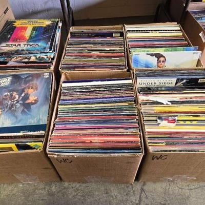 #1114 • 6 Boxes of Laser Video Discs
