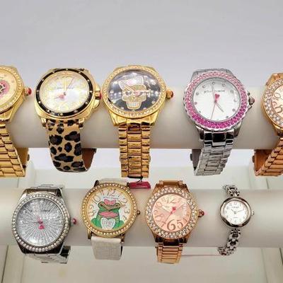 #706 • (9) Betsy Johnson Watches & Carriage Watch
