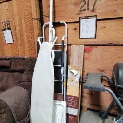 #5038 • 5ft Step Ladder Ironing Board TV Trays Wood Flooring and Pull Up Bar
