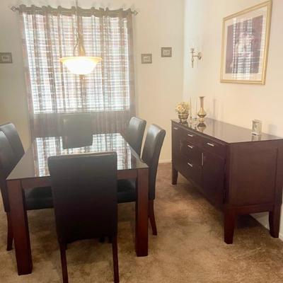 Dining table and Buffett  Ashley Furniture PERFECT 