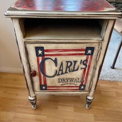 Hand painted side table 