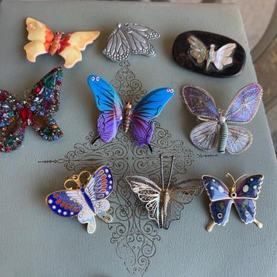 Butterfly pin collection 