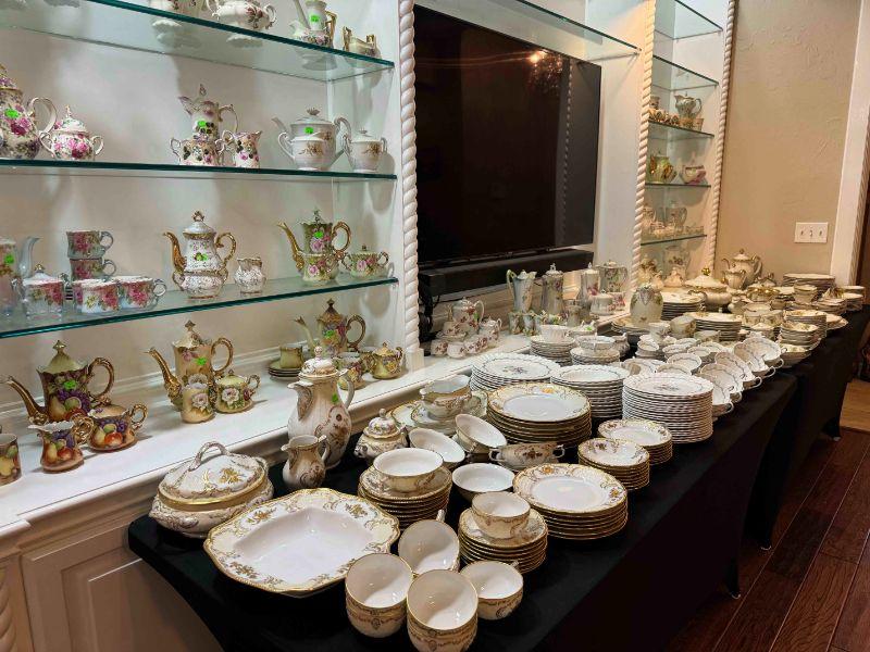 NW OKC Estate Sale with China, Fine Porcelain, and Vintage Furniture by