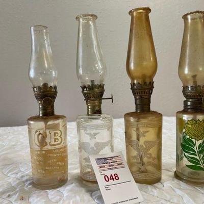 All sizes and styles of Oil Lamps