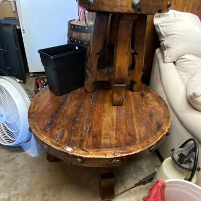 Rustic studded coffee table, end table