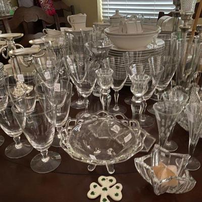 Variety of crystal stemware from Czech Republic, Slovenia and around the world