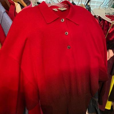 Vintage Angelo Tariazzi Red Sweater from Paris