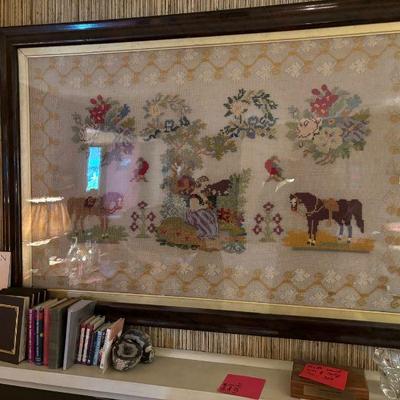 Needlepoint picture - turn of the century