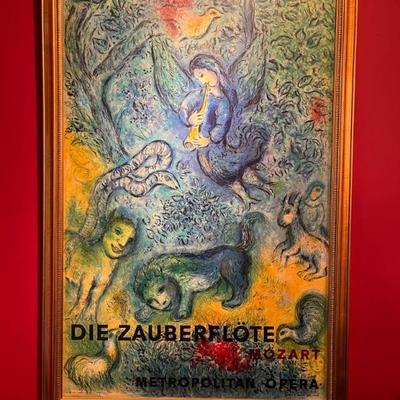 Marc Chagall, poster for The Magic Flute, Metropolitan Opera, 1973