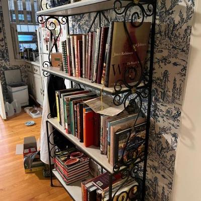 Lots of books—art books, design books, novels, biographies, cookbooks