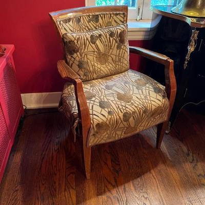 1930s and 40s French Art Deco tulip legged side tables and chairs