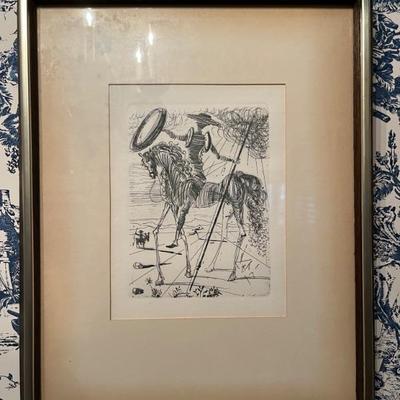 “Don Quixote” by Salvador Dali, print