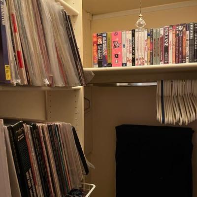 Lots of LPs and CDs—musicals, opera, R&B, jazz