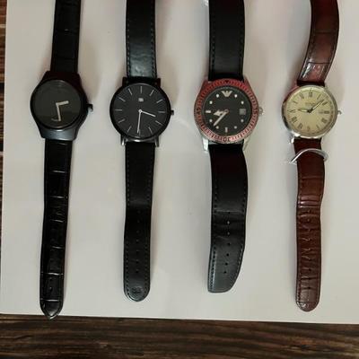 Vintage mens watches, including Georg Jensen