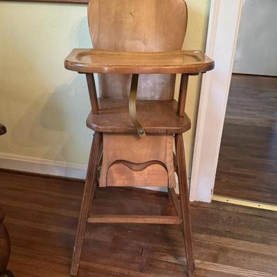 Antique high chair