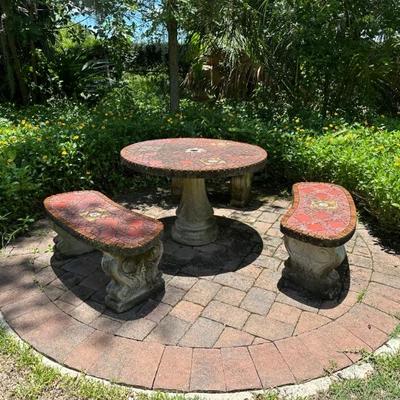Concrete Patio Set
