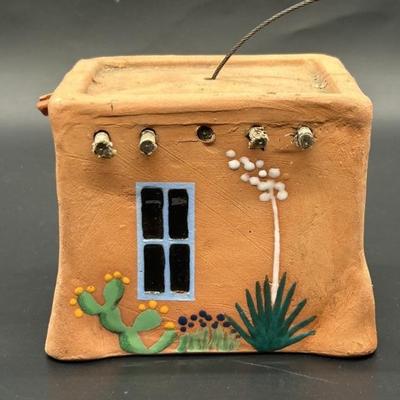 Southwestern Pottery Hanging Incense Burner House