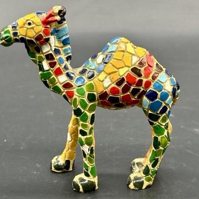 Miniature Mosaic Tile Camel Figurine