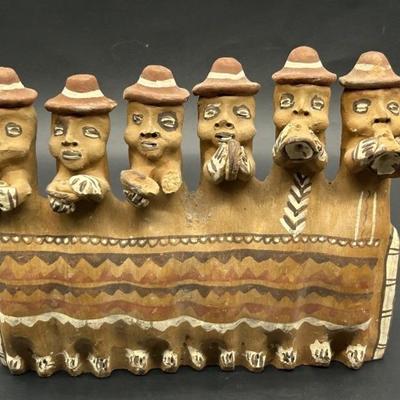 Peruvian Folk Art, 6- Musician Clay Flute