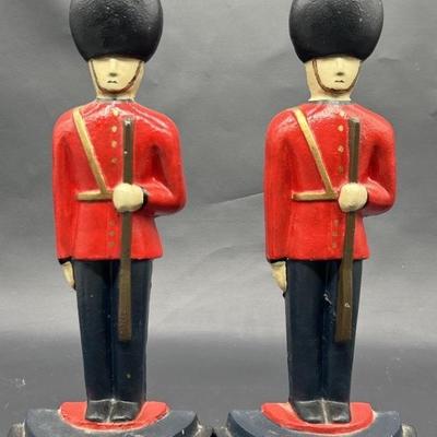 Buckingham Palace Cast Iron Royal Guard Bookends: