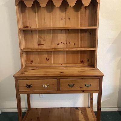 Welsh Dresser Style Knotty Pine Cabinet 