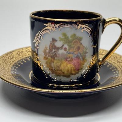 Two Limoges Teacups Made in France 