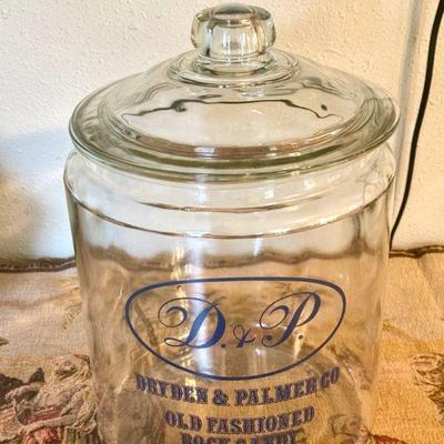 Dryden & Palmer Co. Old Fashioned Rock Candy Jar With Lid
