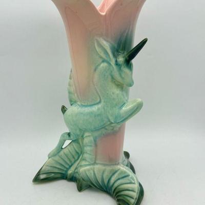 Vintage Hull Pottery Unicorn Vase
