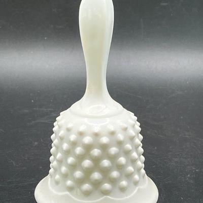 Vintage Fenton Milk Glass Hobnail Bell
