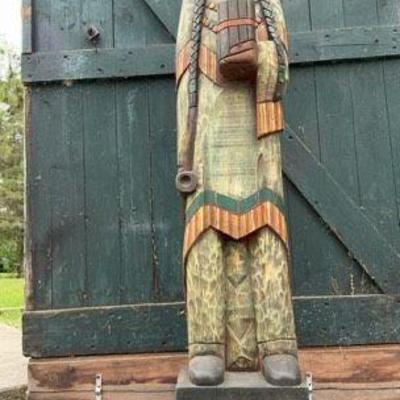 Wooden Cigar Indian 67 Inches
