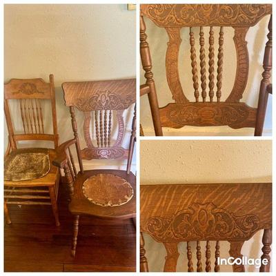 (2) Antique Chairs Feat. Fabulous Rocking Chair
